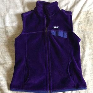 Patagonia purple fleece vest